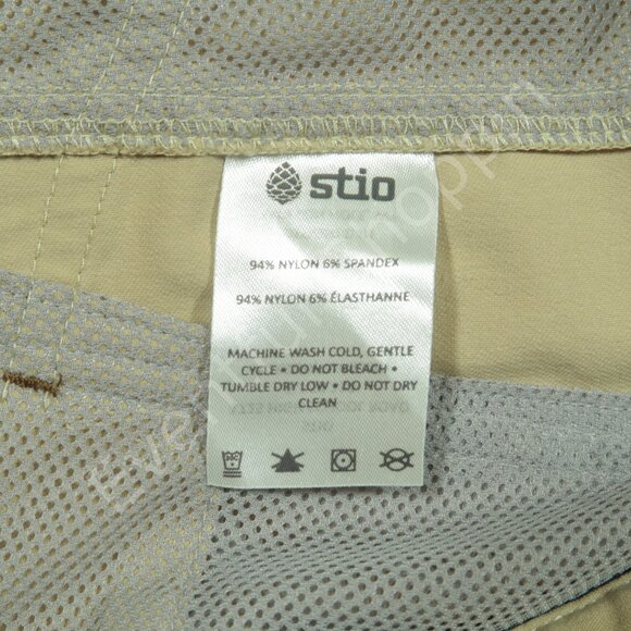 Stio Coburn Shorts Mens 33 Tan Performance Stretch Woven - Picture 7 of 9